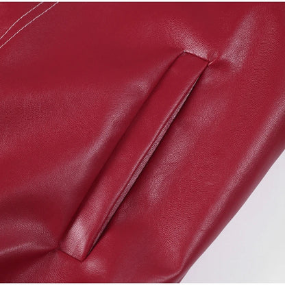 VIVIEN | Oversized leren jas