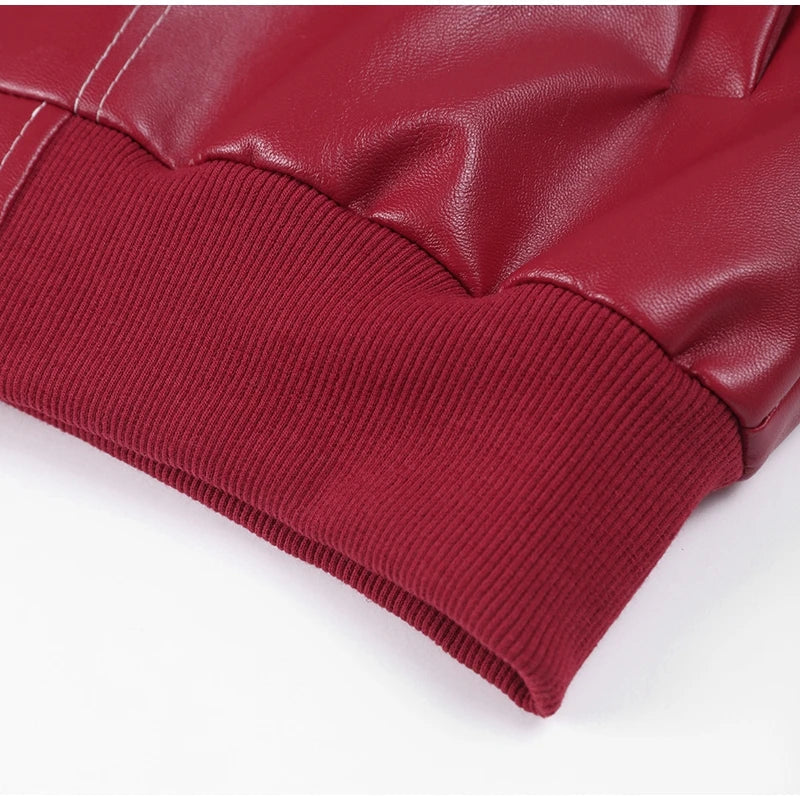 VIVIEN | Oversized leren jas